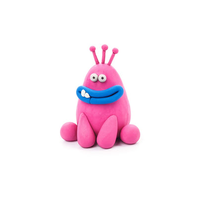 Hey Clay - Modelling Air-Dry Clay with Fun Interactive App - Terry, series Monsters, 3 cans
