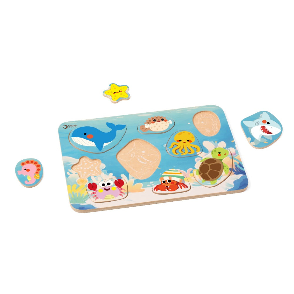 Classic World - Wooden Puzzle - Ocean - 10pcs