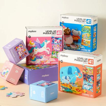 Mideer - Level Up Puzzles Set - 4-in-1 - Four Seasons