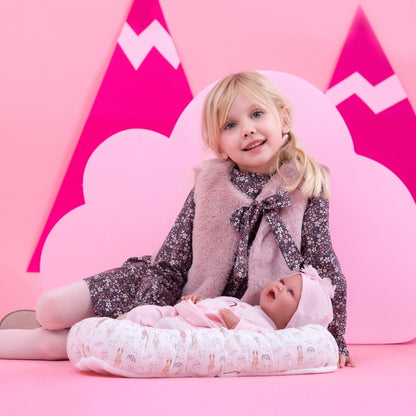 Llorens - Baby Girl Doll with Clothing & Cushion: Mimi - 42cm