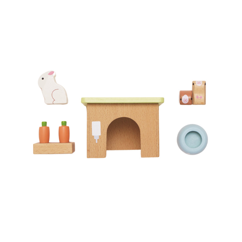 Le Toy Van - Dolls House Furniture: Bunny & Guinea Pet Animal Set - 5pcs