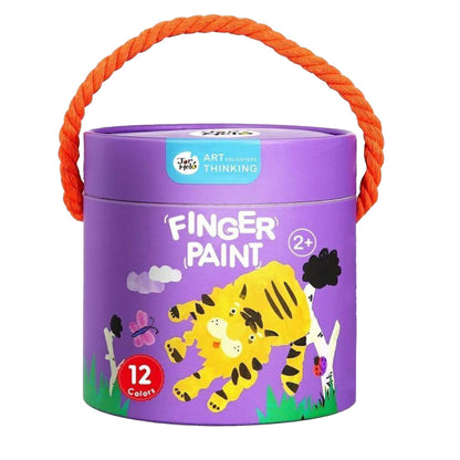 Jar Meló - Finger Paint - Non-Toxic & Safe for Kids - 12 Colours