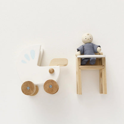 Le Toy Van - Dolls House Furniture: Nursery & Baby Set - 5pcs