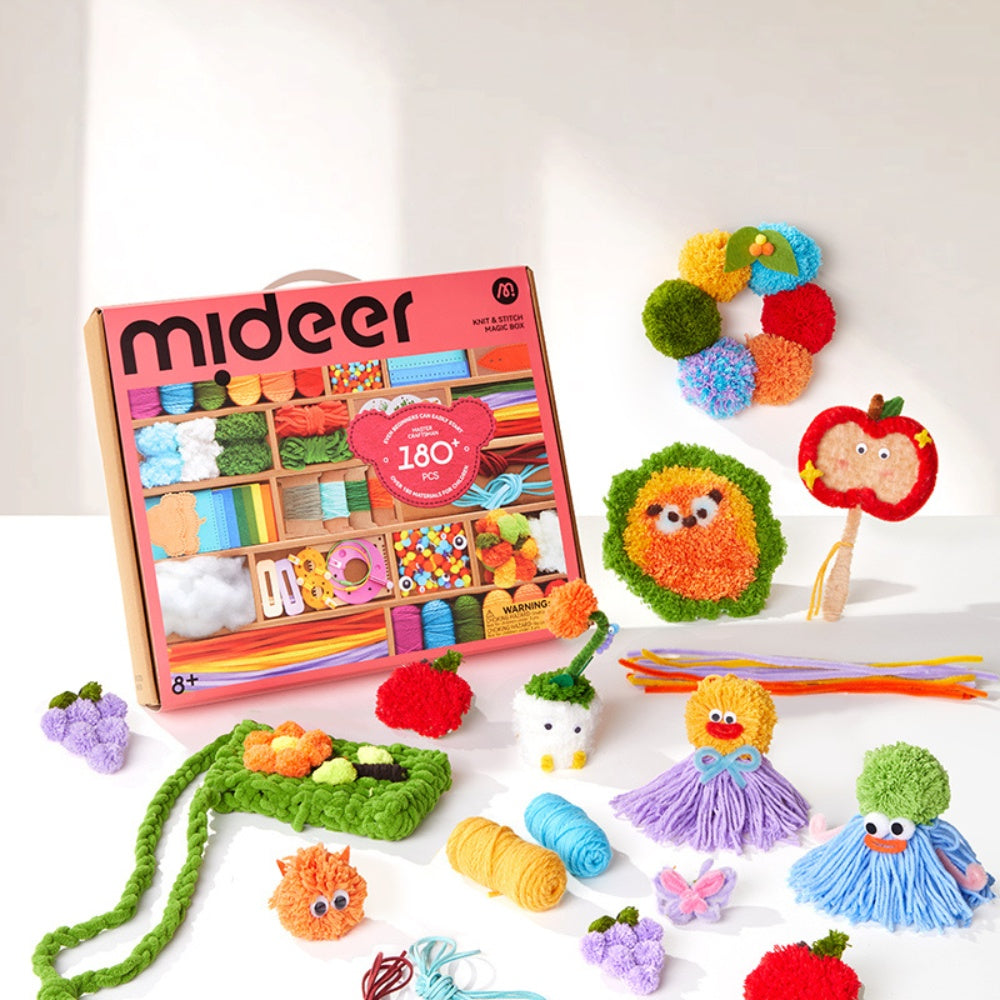 Mideer - Arts & Crafts Box for Kids - DIY Craft Kit 180+ Pieces