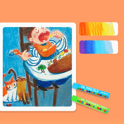 Mideer - Oil Pastels - The Very Hungry Caterpillar - 24 Colours