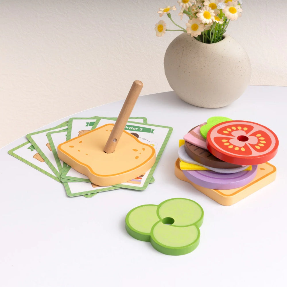 TookyToy - Making A Sandwich - Stacking & Sequencing Activity Toy