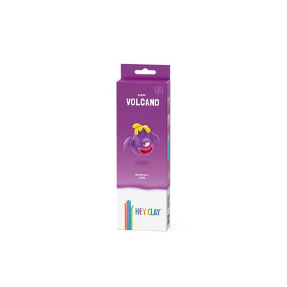 Hey Clay - Modelling Air-Dry Clay with Fun Interactive App - Volcano, series Aliens, 3 cans-**