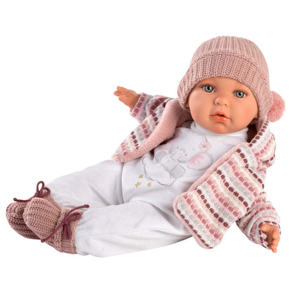 Llorens - Baby Girl Doll with Crying Mechanism & Clothing: Julia - 42cm