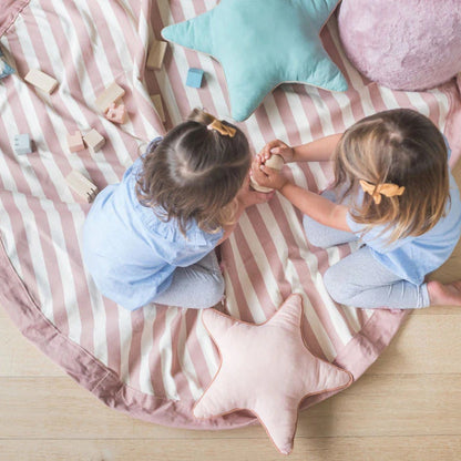 Play&Go - 3-in-1 Playmat & Toy Bag - Stripes Pink