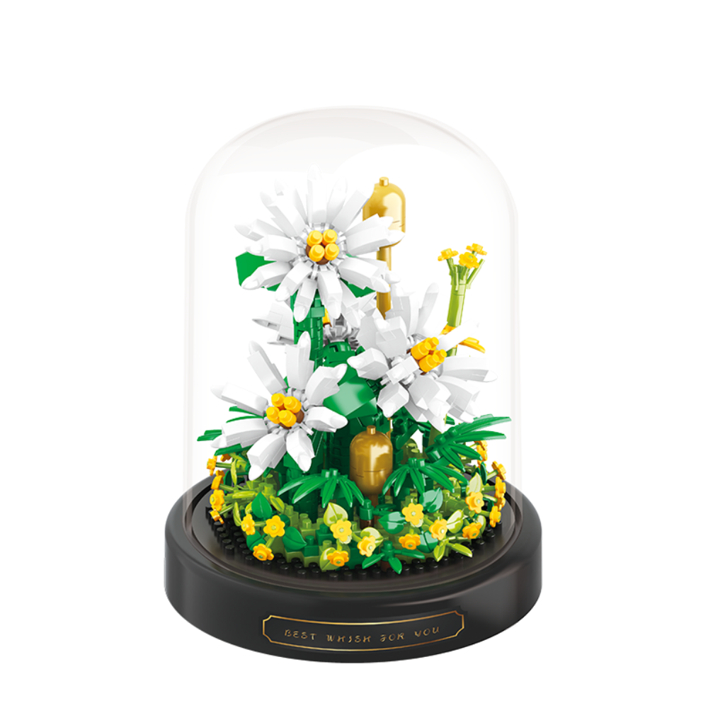 Cogo - Building Block Set - Daisy Flower Dome - 490 Pieces