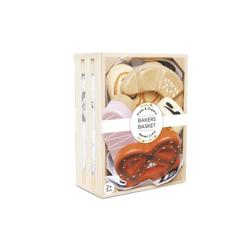 Le Toy Van - Wooden Bakery & Patisserie Food Crate - 7pcs