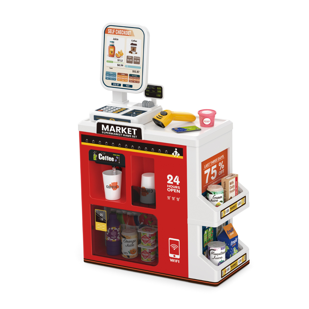 Cogo - Pretend & Play Grocery Store with Lights & Sound Effects - 47 Pieces