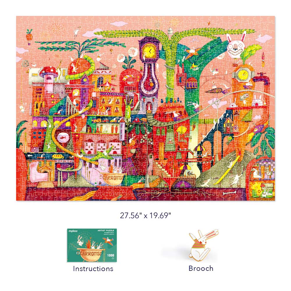 Mideer - Artist 1000 Piece Puzzle Rabbitopia