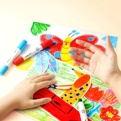 Mideer - Silky Quick - Dry Crayons - 8 Colours