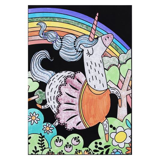 TookyToy - Velvet Colouring Kit - Unicorn - Motherhood