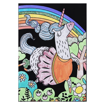 TookyToy - Velvet Colouring Kit - Unicorn - Motherhood