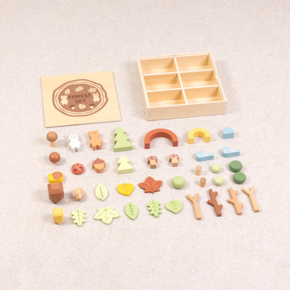 TookyToy - My Little Forest - Wooden Sorting Play Box