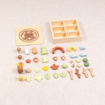 TookyToy - My Little Forest - Wooden Sorting Play Box