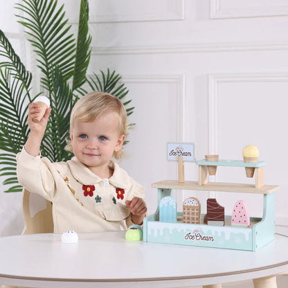 TookyToy - Pretend Play Ice Cream Shop Toy Set