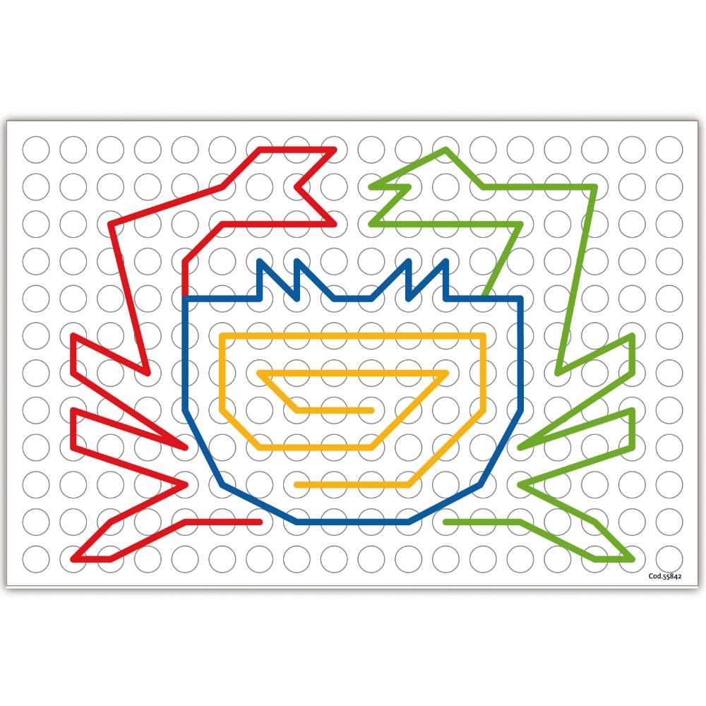 Quercetti - Filo Filo Lacing Board - Threading & Pattern Design Activity for Kids