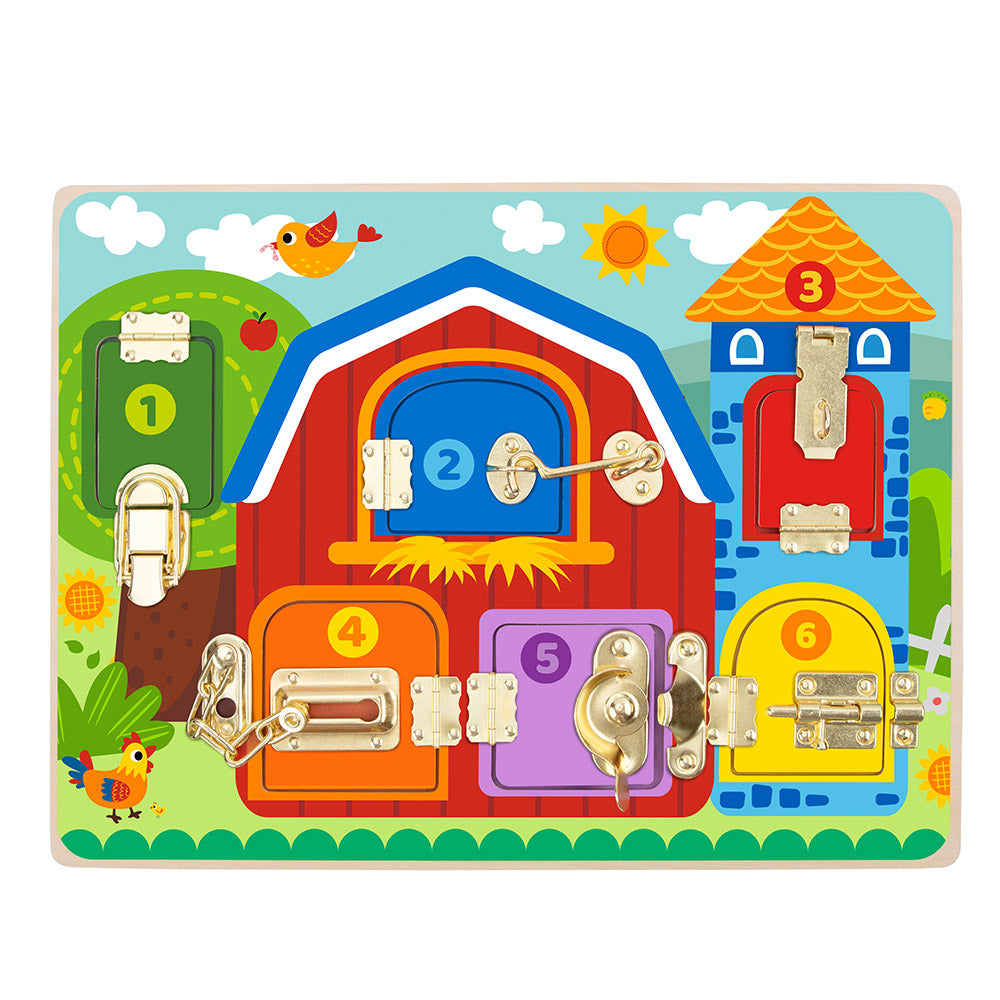 TookyToy - Latches Activity Activity Busy Board - Motherhood