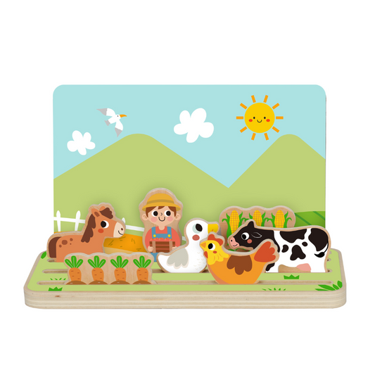 hi Pando - Pretend & Play - Wooden Space & Distance Learning Game - 22pcs