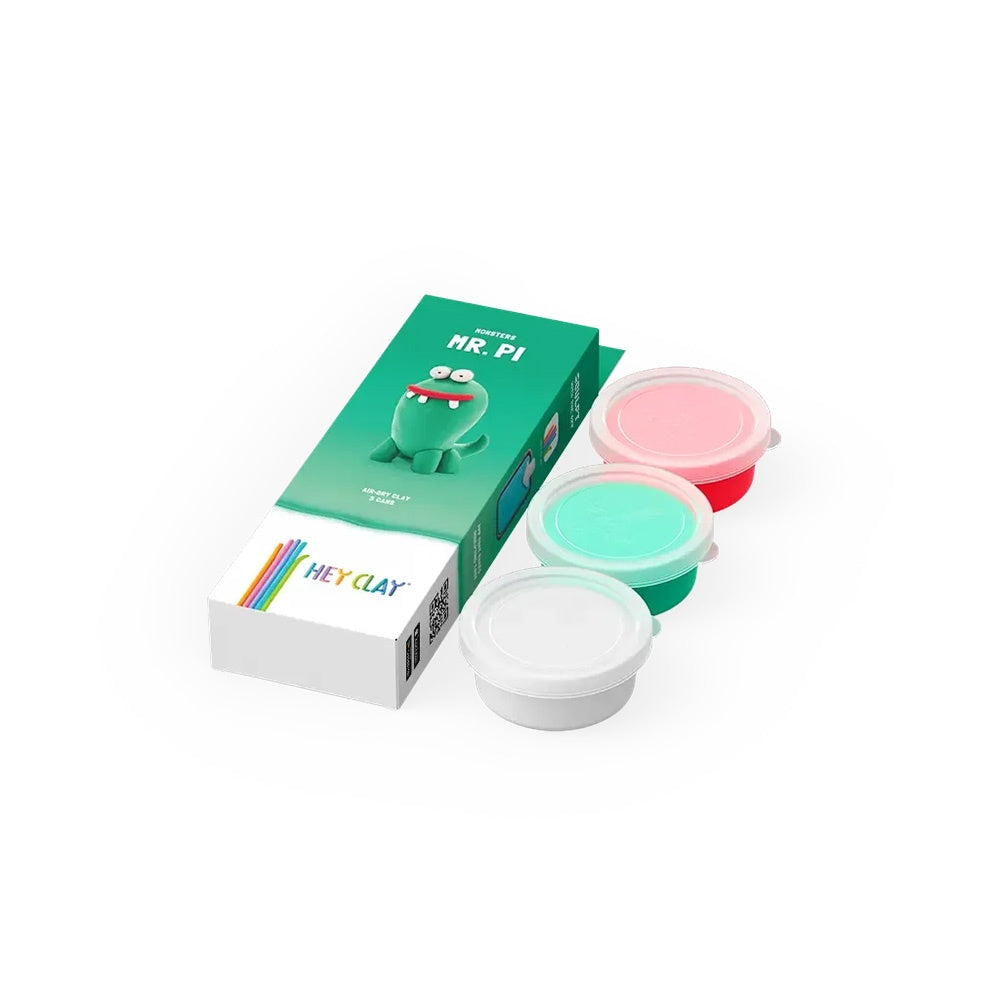 Hey Clay - Modelling Air-Dry Clay with Fun Interactive App - Pi, series Monsters, 3 cans-**