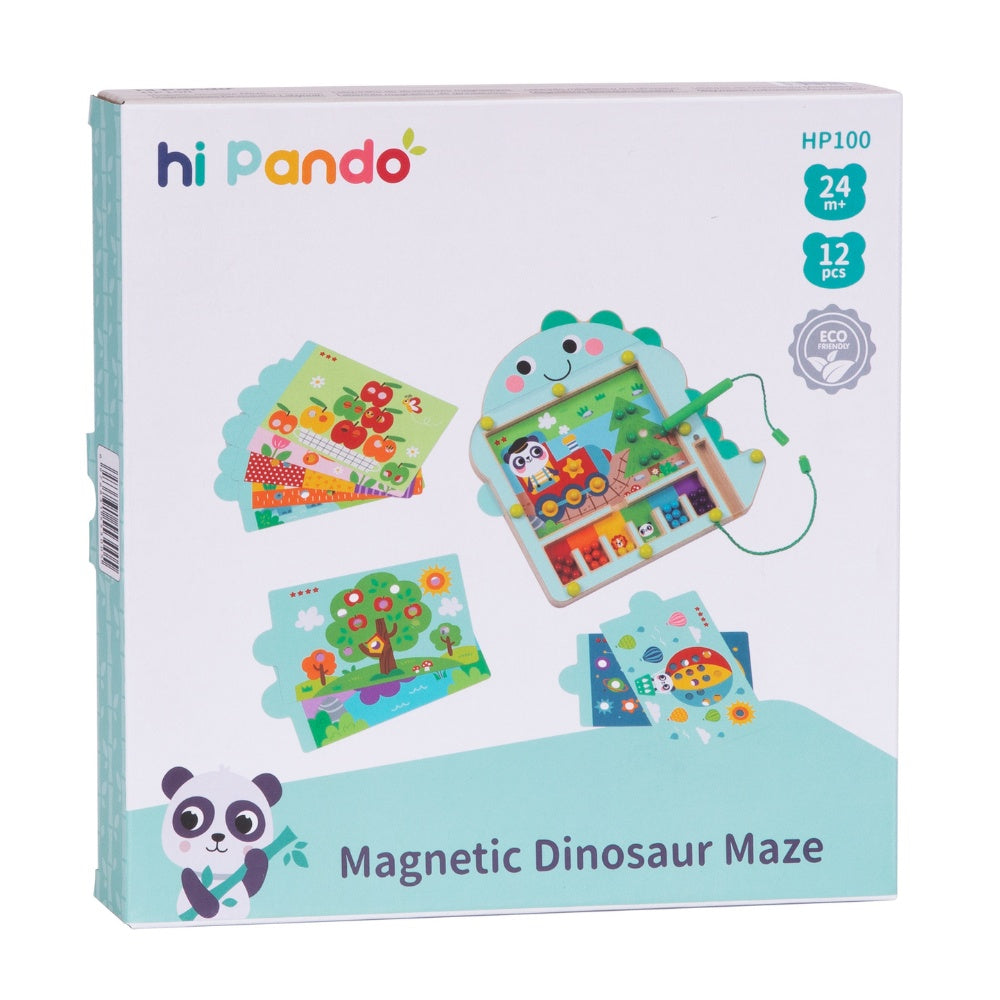 hi Pando - Magnetic Pegboard Maze with Activity Cards - 12pcs