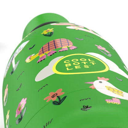 Cool Bottles - Kids Triple-Insulated Water Bottle - Rolling Skaters 500ml