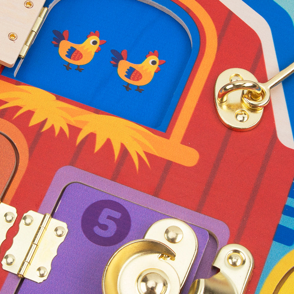 TookyToy - Latches Activity Activity Busy Board - Motherhood