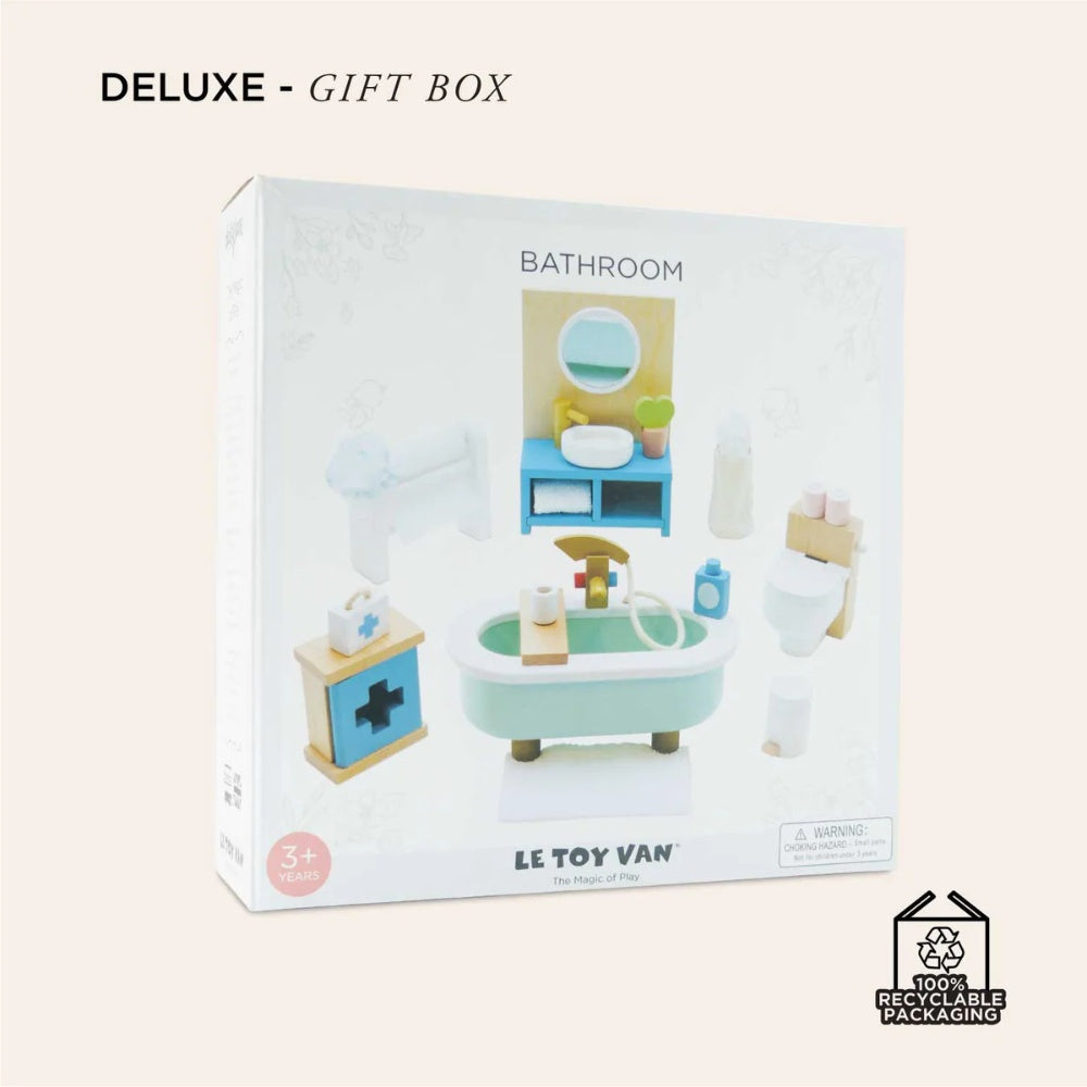 Le Toy Van - Dolls House Furniture: Bathroom - 19pcs