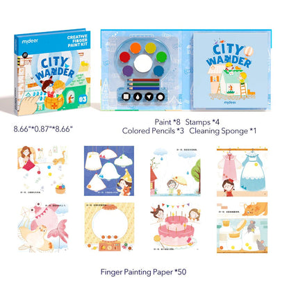 Mideer - Creative Finger Paint Kit - City Wander