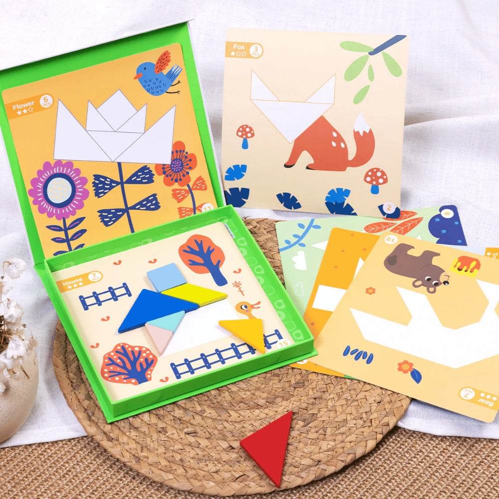 TookyToy - Magnetic Tangram Play Set