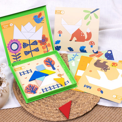 TookyToy - Magnetic Tangram Play Set