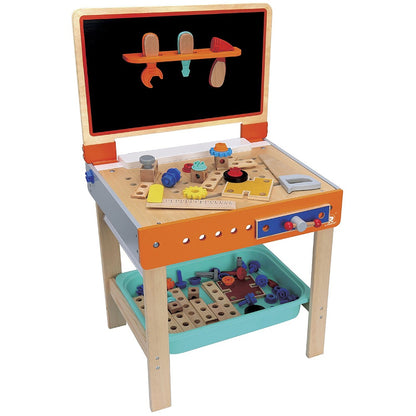 TopBright - 2-in-1 - Tool Work Bench, Art Desk & Chalk Board - 47 x 37 x 80 cm - pcs-**