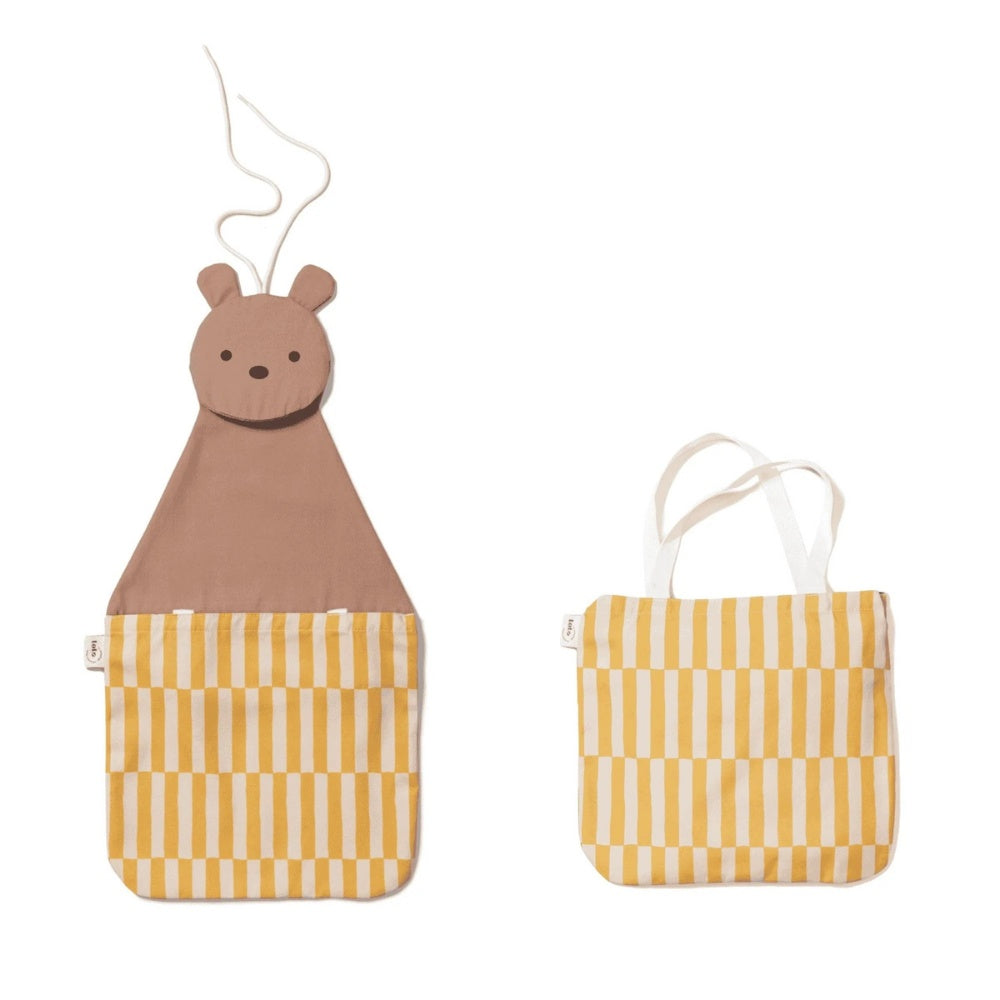 Play&Go - 2-in-1 Wall Storage & Tote Bag - Bear