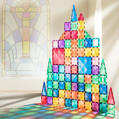 Mideer - Colourful Magnetic Tiles Building Set - 100pcs
