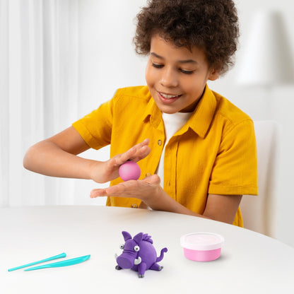 Hey Clay - Modelling Air-Dry Clay with Fun Interactive App - Forest Animals, 15 cans