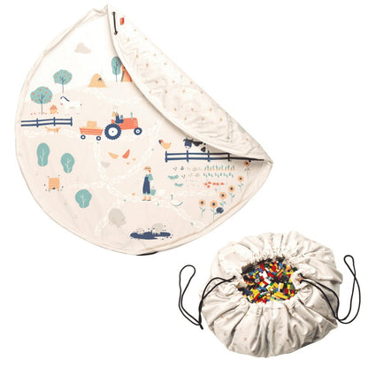 Play&Go - 3-in-1 Playmat & Toy Bag - Farm