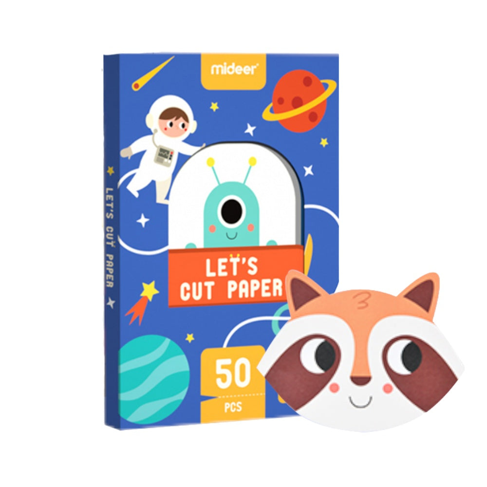 Mideer - Beginner Level Let's Cut Paper Arts & Crafts Set