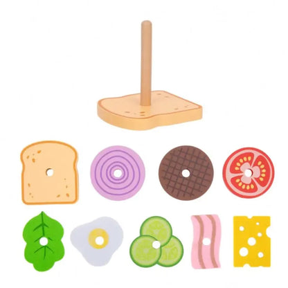 TookyToy - Making A Sandwich - Stacking & Sequencing Activity Toy