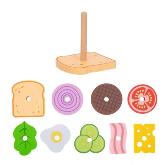 TookyToy - Making A Sandwich - Stacking & Sequencing Activity Toy