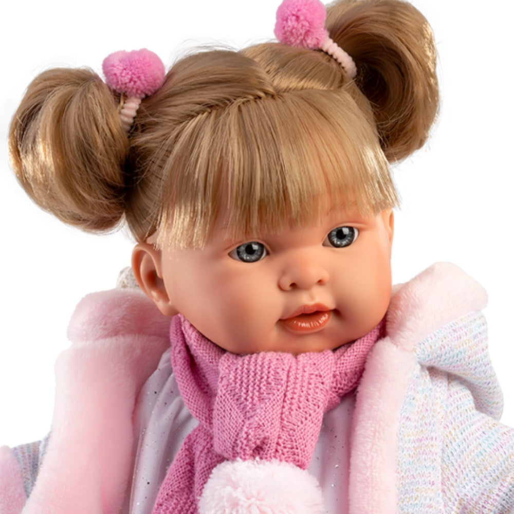 Llorens - Baby Girl Doll with Crying Mechanism & Clothing: Alexandra - 42cm