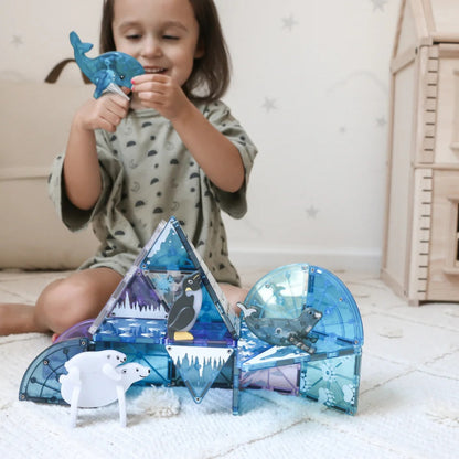 Magna-Tiles - Magnetic Construction Set - Arctic Animals Set - 25pcs