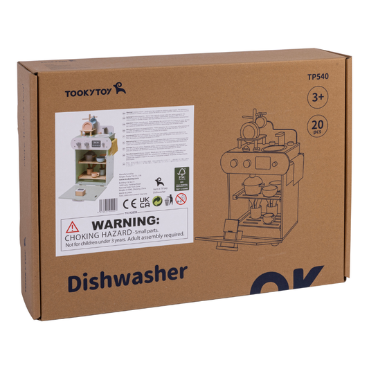 TookyToy - Pretend Play Dishwashing Machine Toy Set