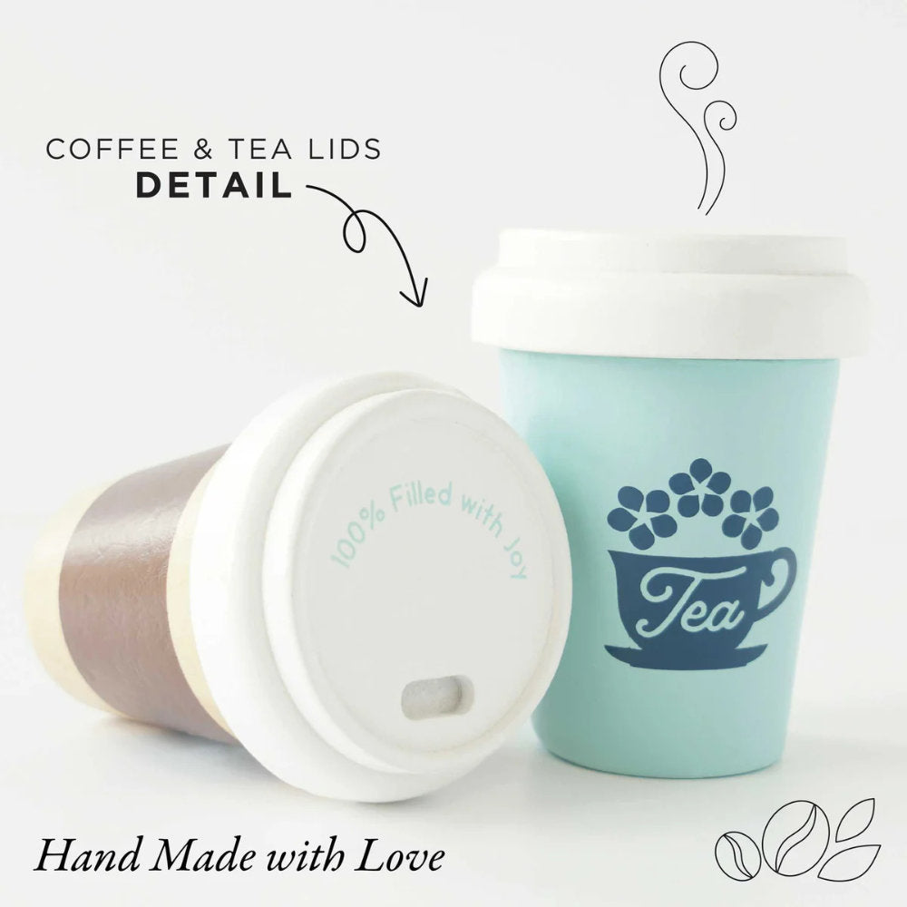Le Toy Van - Wooden Tea & Coffee Re-Useable Eco Cups - 2pcs