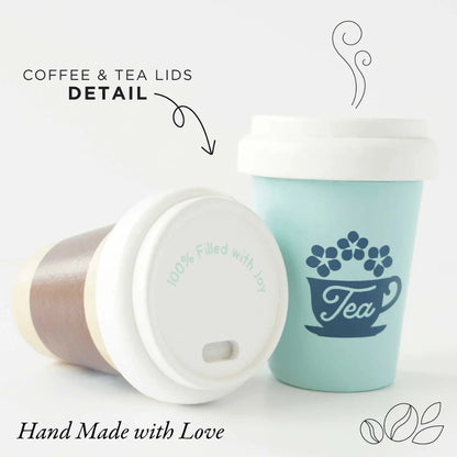 Le Toy Van - Wooden Tea & Coffee Re-Useable Eco Cups - 2pcs