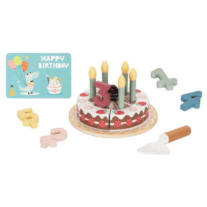 TookyToy - Pretend Play Birthday Cake Toy Set - Motherhood