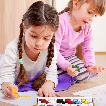 Jar Meló - Cute Dinosaur Beeswax Crayons - 12 Washable & Non-Toxic Colours