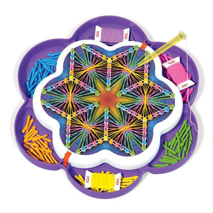 Quercetti - Mandala String Art Kit - Threading & Picture Creation Activity
